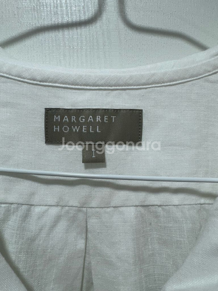 마가렛호웰 린넨 반팔셔츠--6