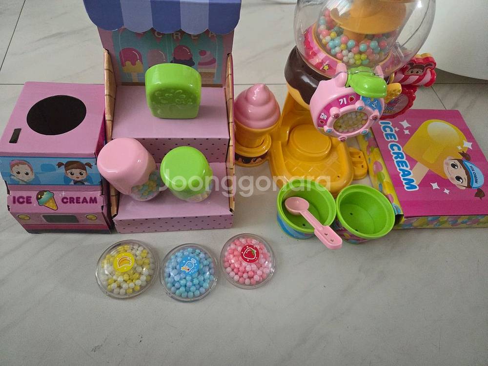 콩순이 구슬아이스크람 콩순이 부푸러 빵가게 2종--0