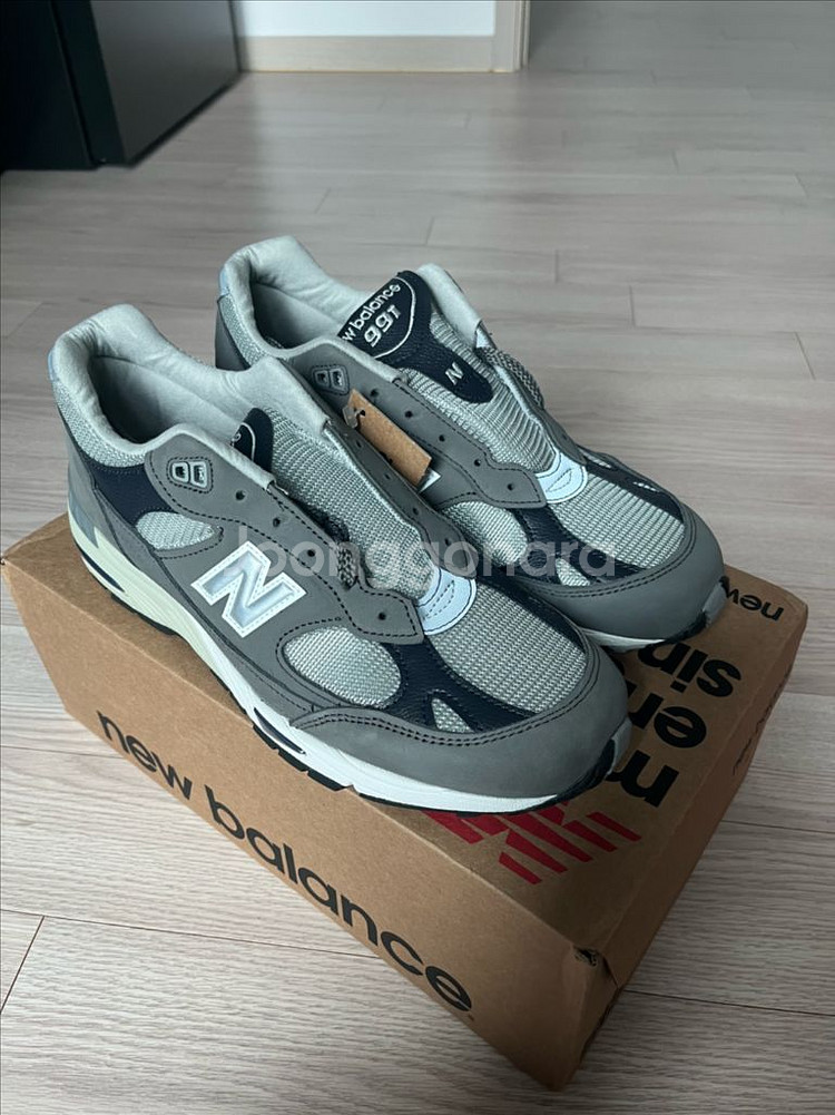 뉴발란스 991 GNA 그레이/네이비 275 새상품--0