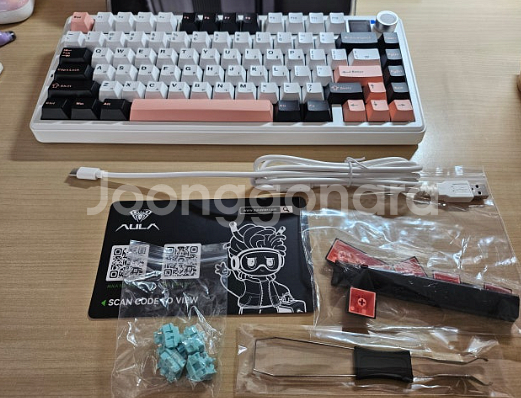 AULA 독거미 기계식 키보드 f75 max--2