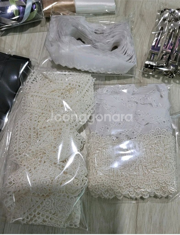 묻지마원단.레이스.리본.코사지.헤어핀.끈등등..--6