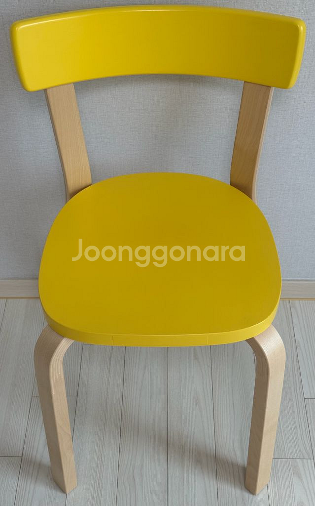 아르텍 Artek 체어 69 Yellow/Natural--0