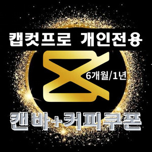 캡컷 프로 capcut pro 개인전용 6개월 12개월
