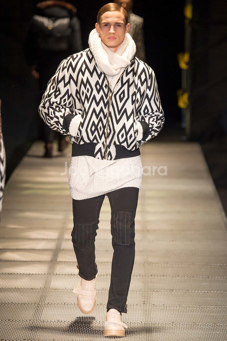 베르사체 런웨이 헤비 울 봄버 자켓--0