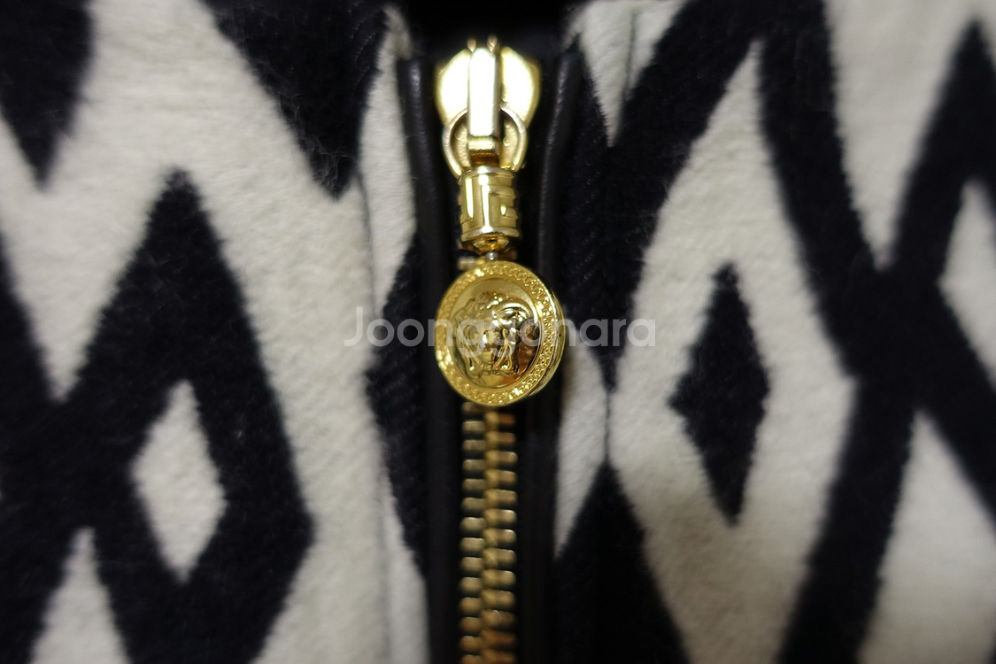 베르사체 런웨이 헤비 울 봄버 자켓--3