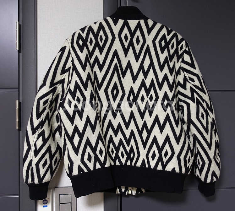 베르사체 런웨이 헤비 울 봄버 자켓--4