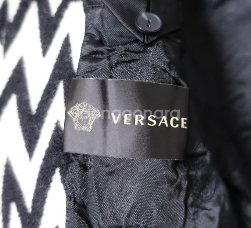 베르사체 런웨이 헤비 울 봄버 자켓--6