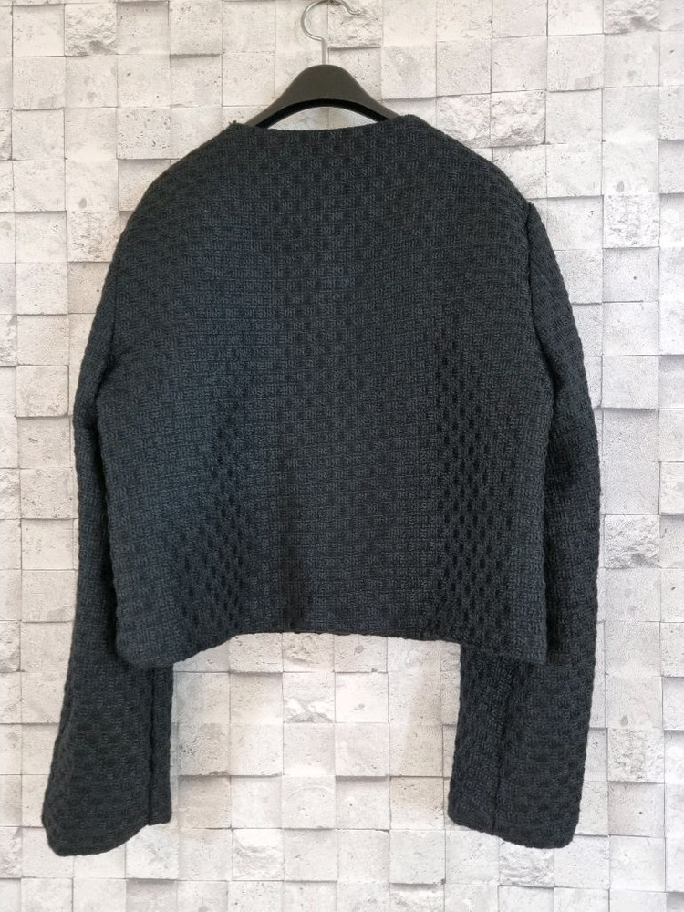 블랙 크롭 트위드자켓--4