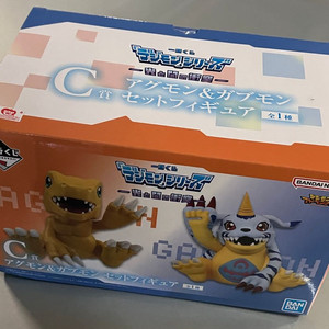 디지몬 제일복권 쿠지 디지몬 파피몬 피규에 세트 C상