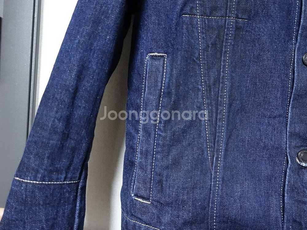 보테가 베네타 디스트레스드 데님 자켓--4