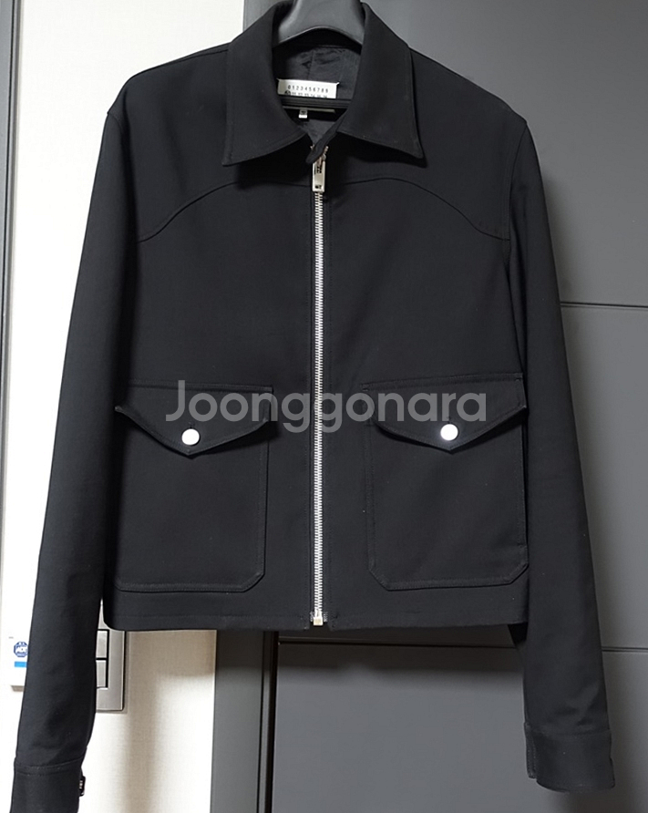 마르지엘라 블랙 해링턴 자켓--0