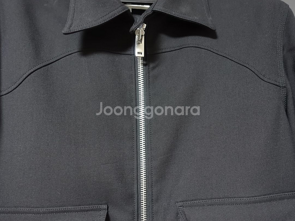 마르지엘라 블랙 해링턴 자켓--1