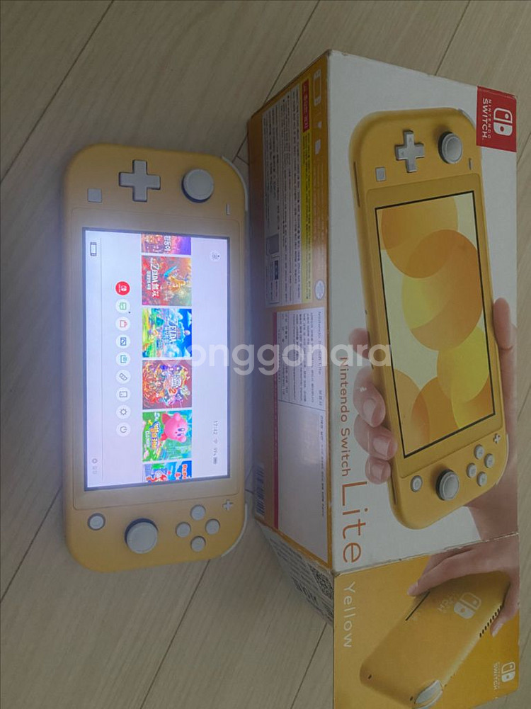닌텐도 스위치라이트 옐로우 128g--0