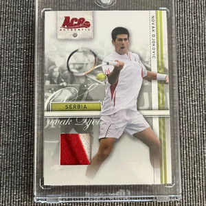 2007 Ace 어센틱 노박 조코비치 유니폼 조각 카드