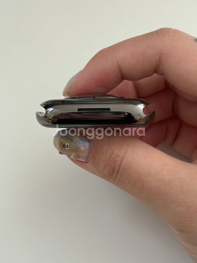 애플워치7스테인리스 45mm 그래파이트 셀룰러 풀박--3