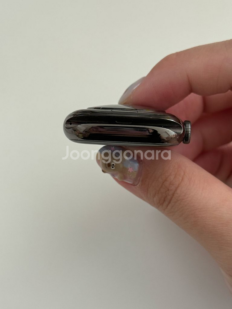 애플워치7스테인리스 45mm 그래파이트 셀룰러 풀박--2