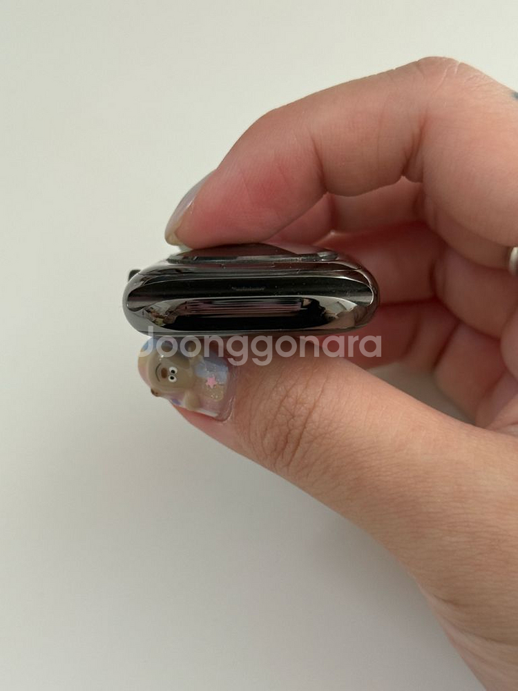 애플워치7스테인리스 45mm 그래파이트 셀룰러 풀박--4