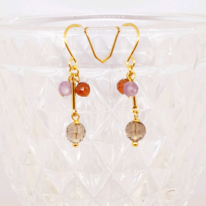 스모키 듀오 귀걸이