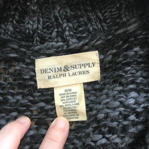 데님앤서플라이m 랄프로렌 가디건 니트 (택포)