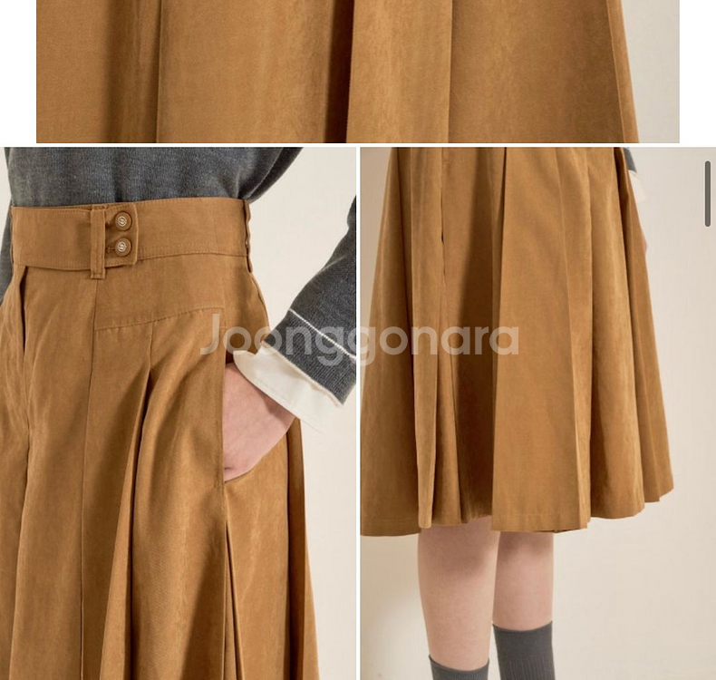 한섬 sjsj 플리츠 퀼토르 팬츠 61--3