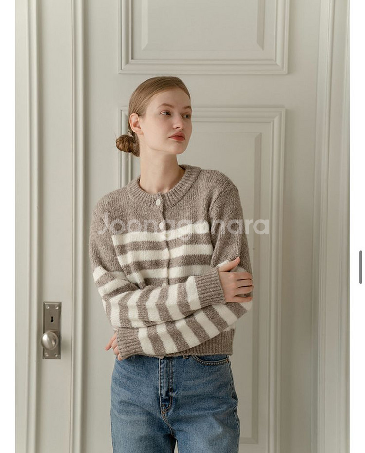 알파카 니트가디건--2