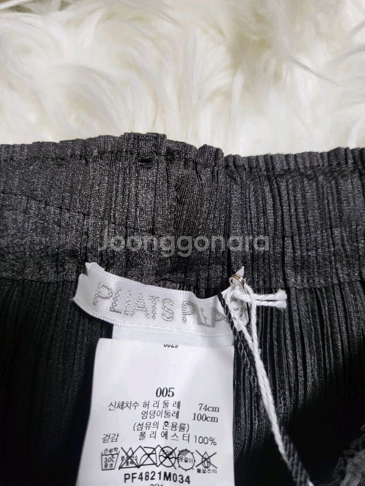 플리츠플리즈 바지 8월 먼슬리 팬츠 챠콜 5사이즈--6