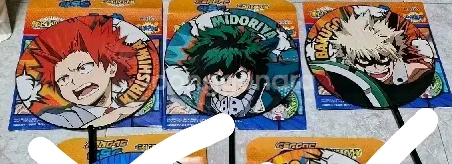 나히아 히로아카 굿즈 부채 일괄(바쿠고,미도리야 외)--0