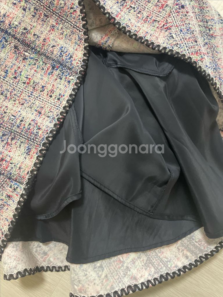 마인 22 이태리 고급원단 트위드 원피스 44--3