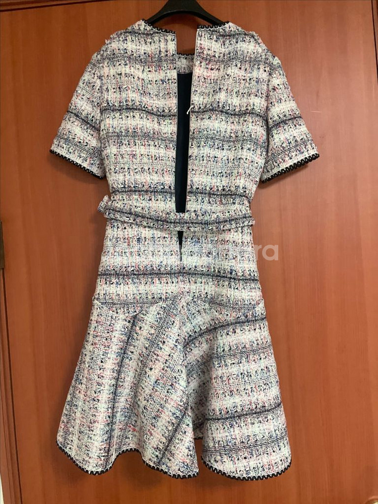 마인 22 이태리 고급원단 트위드 원피스 44--7