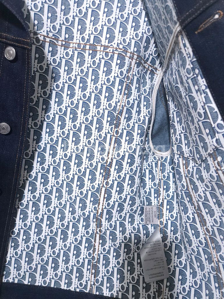 [새상품급] 디올 오블리크 데님 청자켓--6