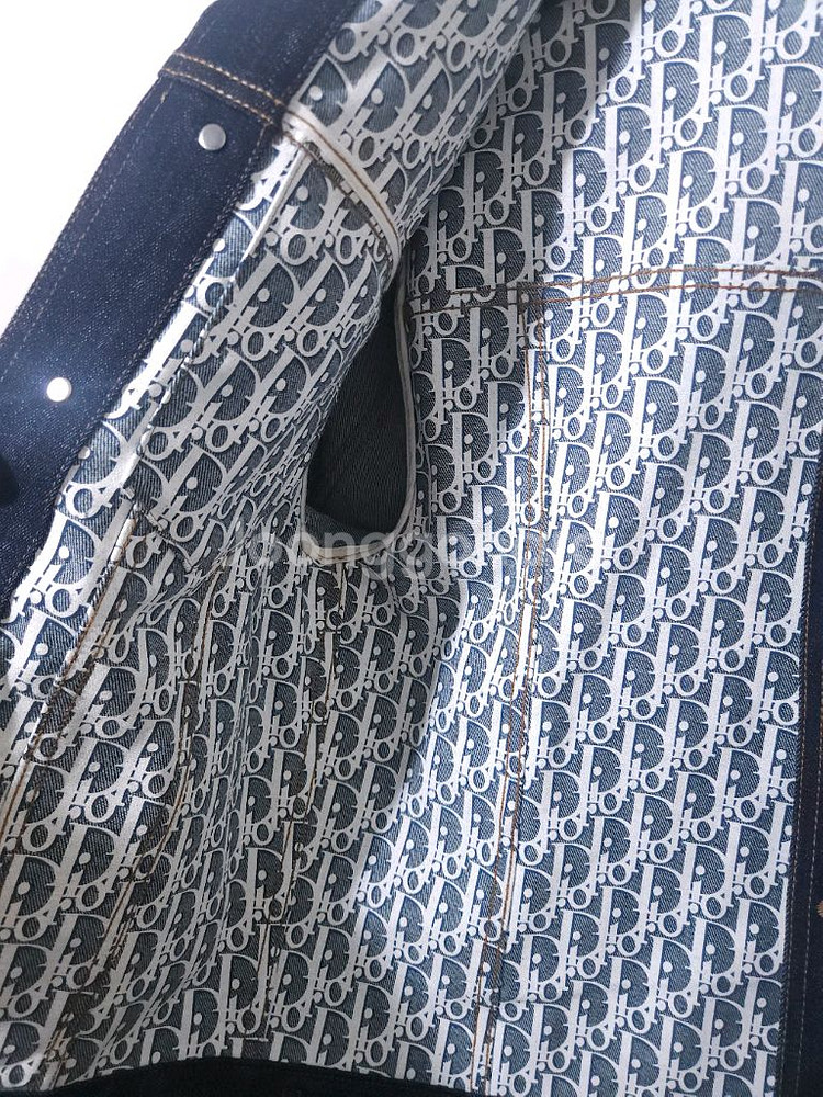 [새상품급] 디올 오블리크 데님 청자켓--5