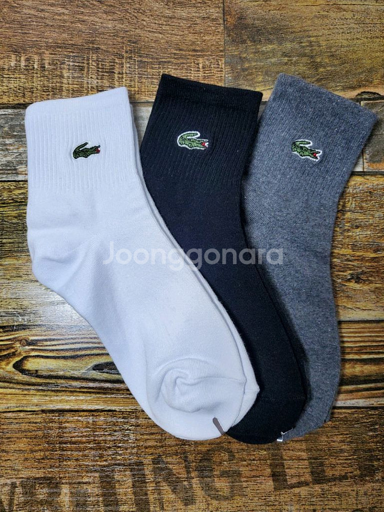 라코스테 골지 중목양말 (여성용)--0