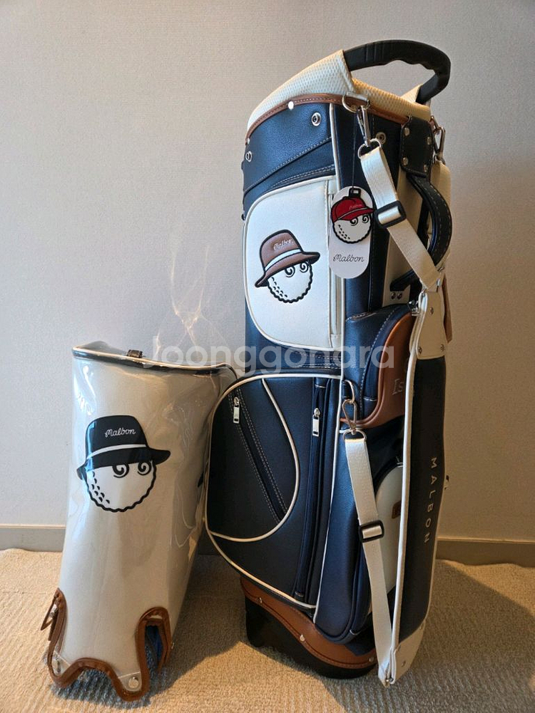 말본골프백 캐디백 보스턴백 세트 네이비--1