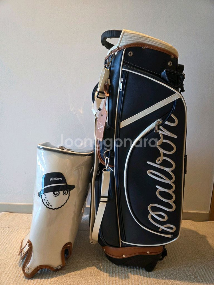 말본골프백 캐디백 보스턴백 세트 네이비--2