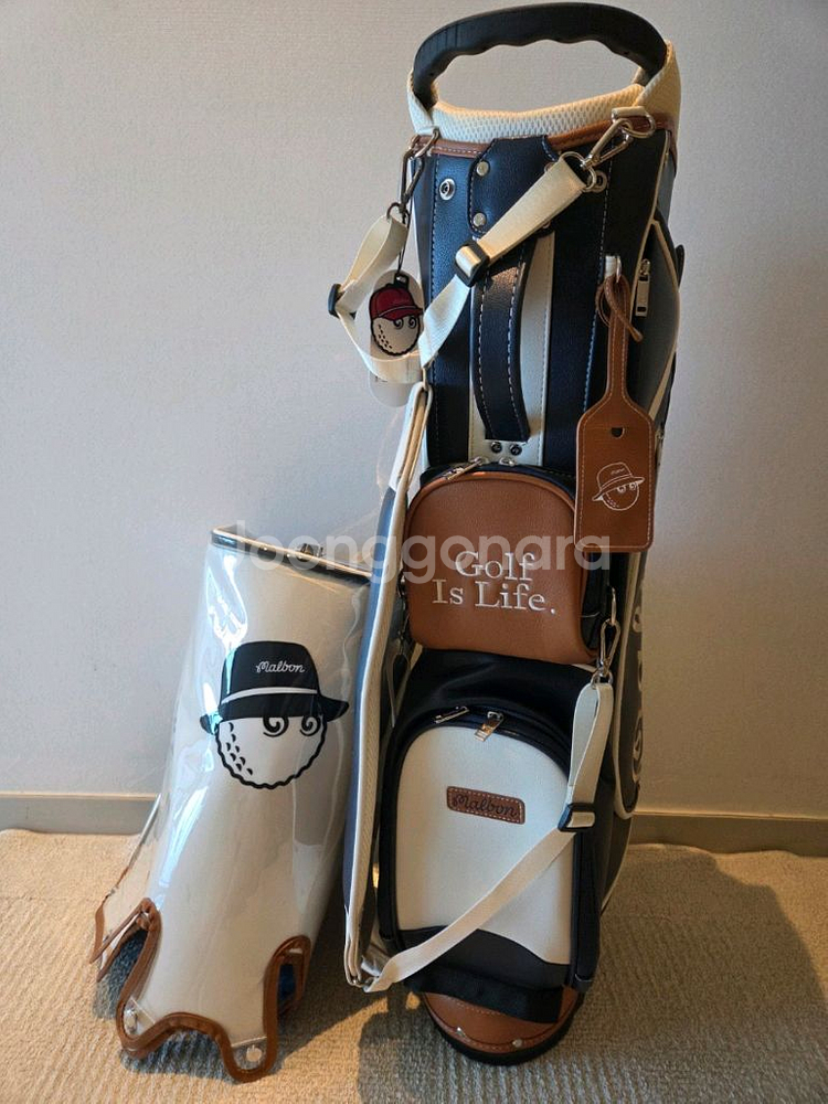 말본골프백 캐디백 보스턴백 세트 네이비--3