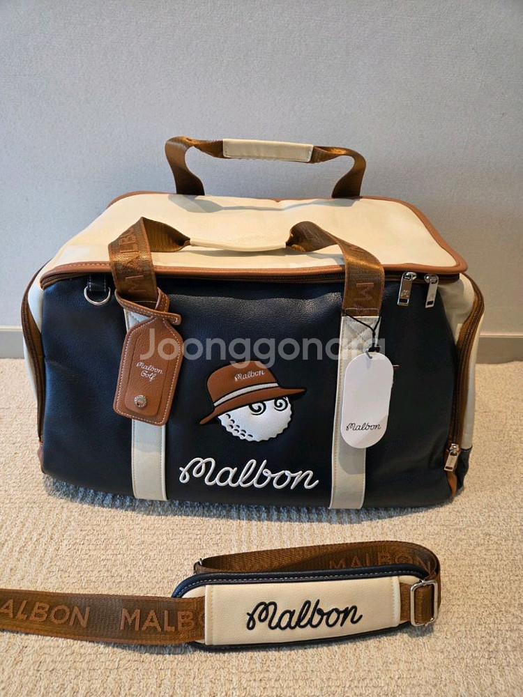 말본골프백 캐디백 보스턴백 세트 네이비--8