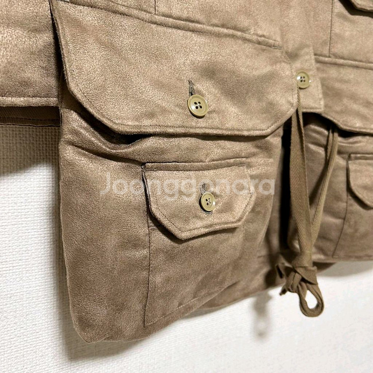 [M] 24FW엔지니어드가먼츠 페이크스웨이드 헌팅베스트--4
