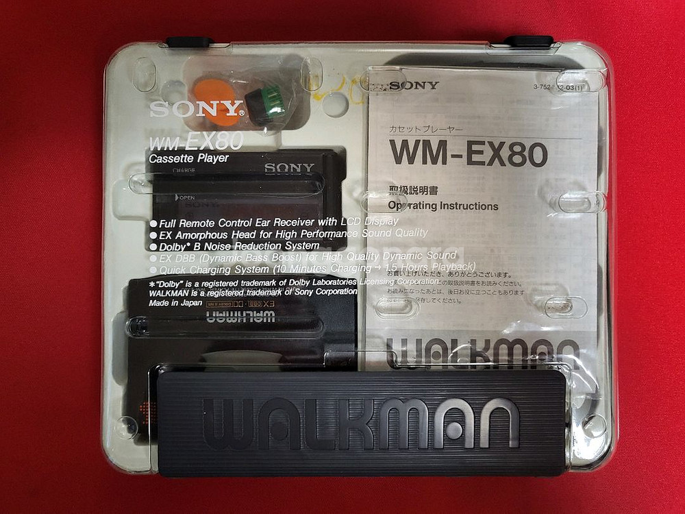 소니워크맨 WM-EX80 민트급 박스풀셋 정상작동품--0