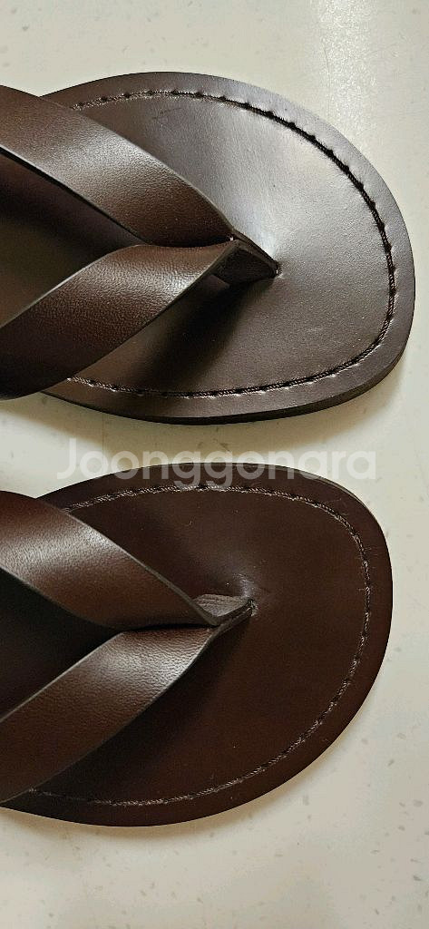 Massimo Dutti마시모두띠 가죽샌들(와인색상)--6