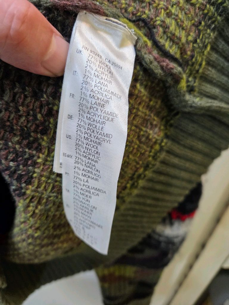 디젤 이태리 카모 헤비 니트--3