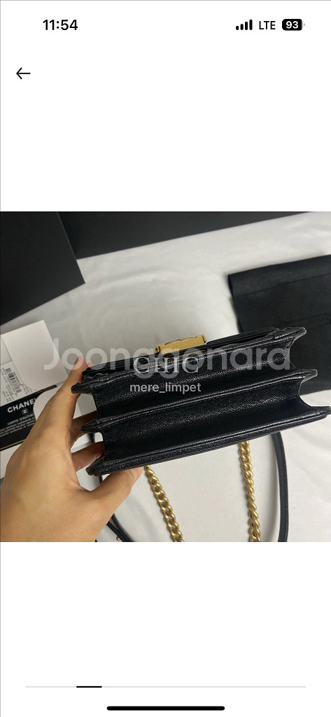 [풀구성 정품] 샤넬 보이사첼 뉴보이 캐비어 금장--2