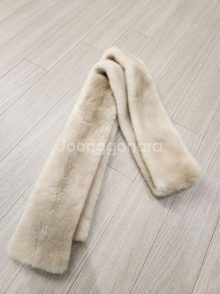 휘메일 통밍크 목도리--0