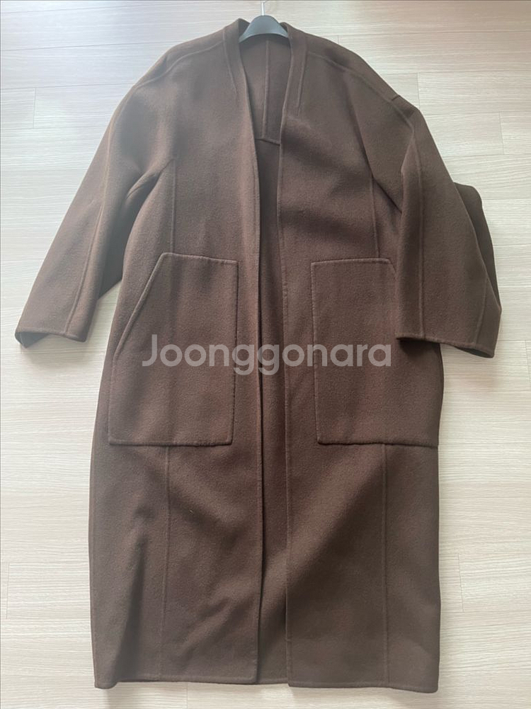 SYSTEM 캐시미어 코트: 55 브라운 1벌 빠른배송--0