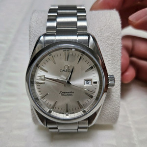 오메가 아쿠아테라 쿼츠 36mm 은판