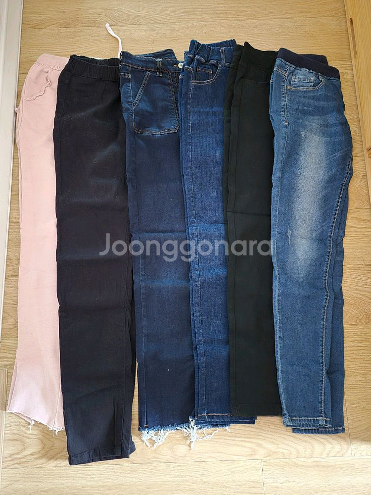 청바지외 160사이즈 6벌--0
