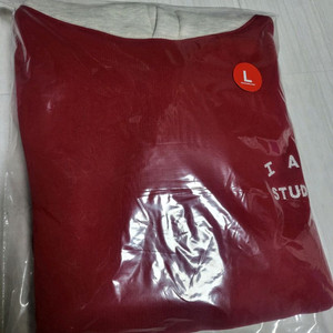 아이앱 스튜디오 크리스마스 버건디 오트밀 후드티(L)