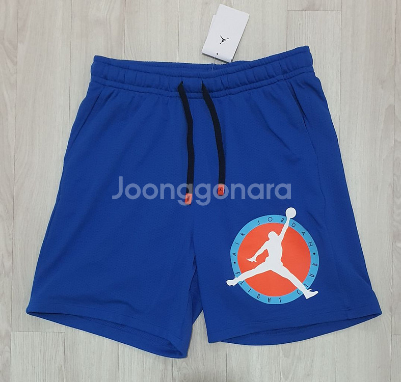 조던 스탠다드핏 빅점프맨 쇼츠 L사이즈 블루 새제품--0