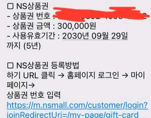 ns상품권 30만원권(24만원 판매)--0
