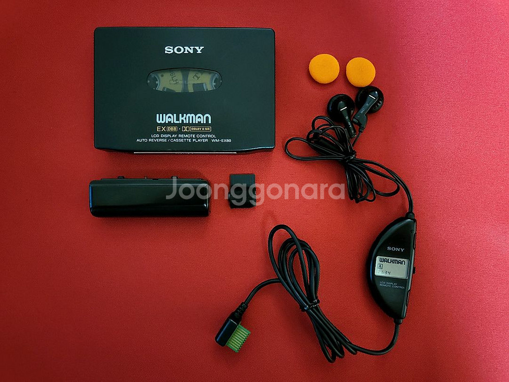 소니워크맨 WM-EX80 깨끗한 풀세트 정상작동품--0