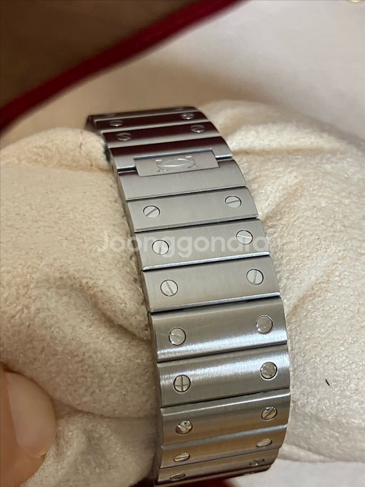 산토스 스몰 스틸 신형. 산토스 드 까르띠에. 3회착용--6